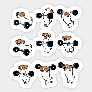 OLYMPIC LIFTING  Jack Russell Terrier Sticker